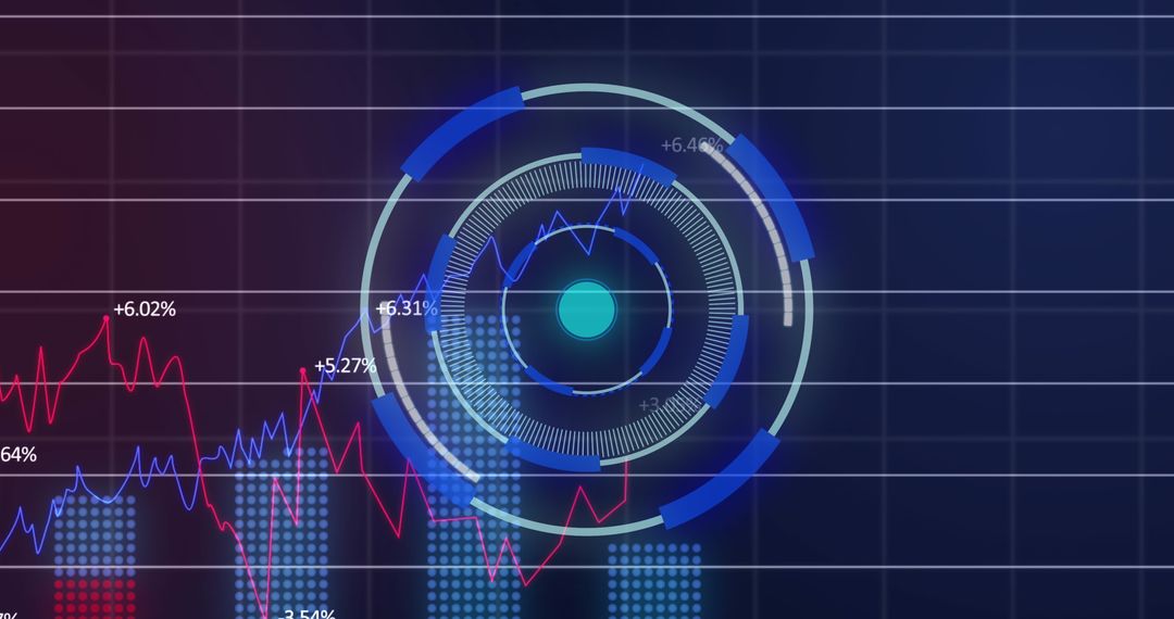 Dynamic Financial Data Processing with Futuristic Graphic Interface