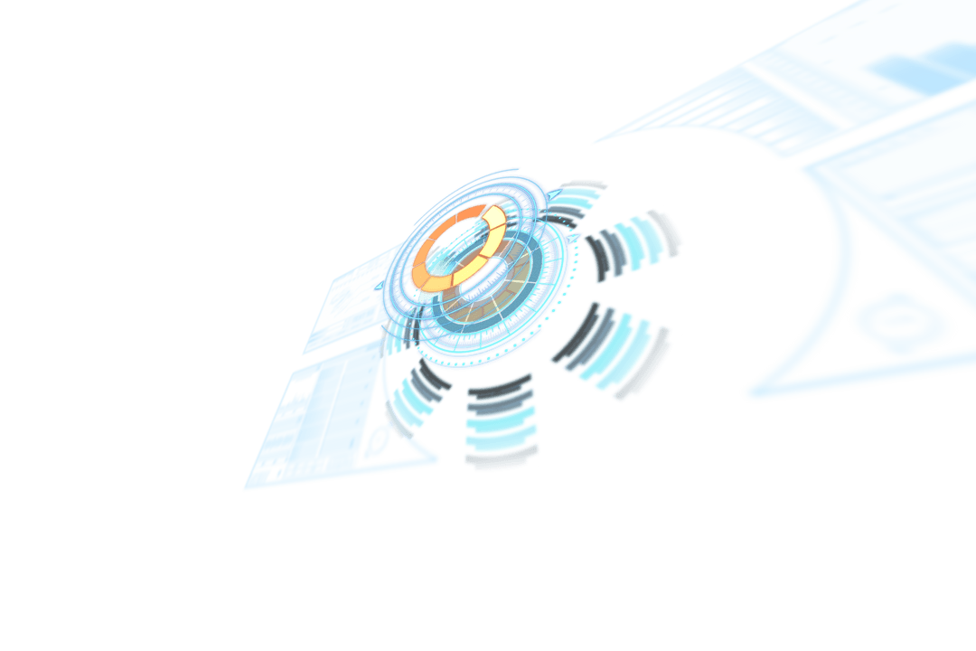 Transparent Volume Knob with Digital Graphs Overlay
