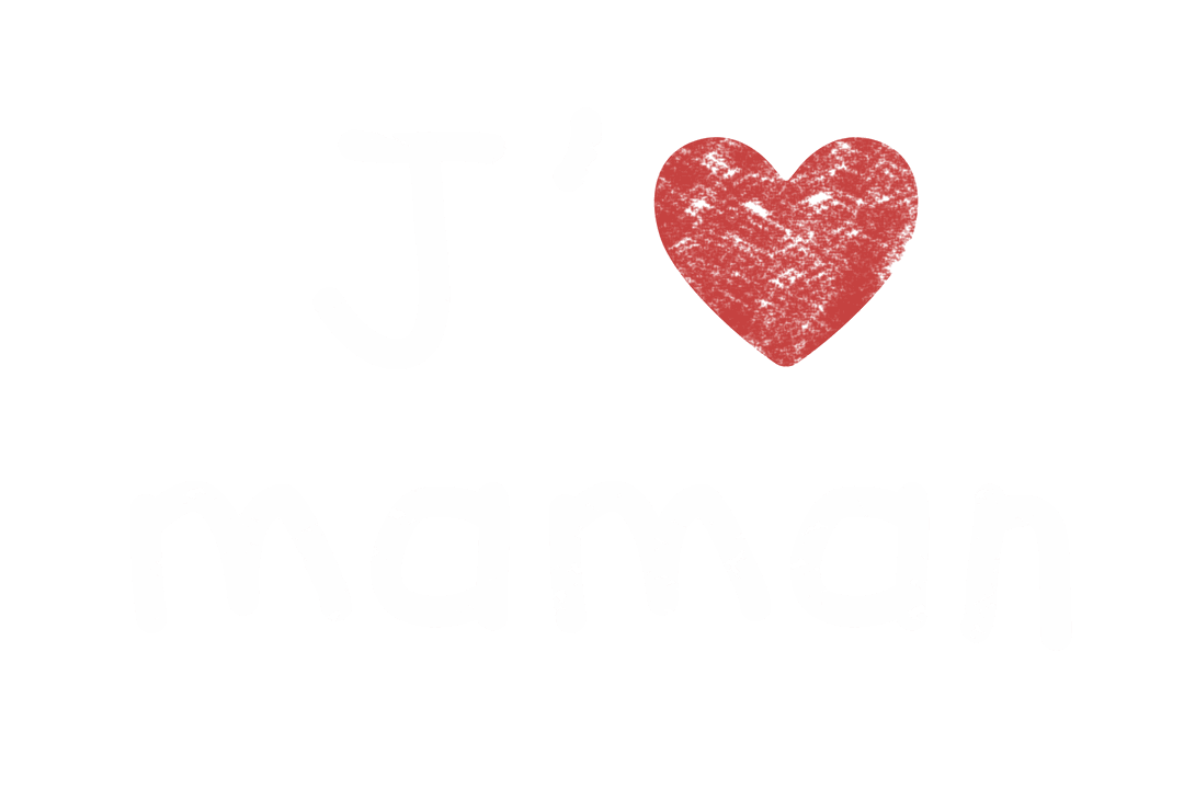 Transparent Mother's Day Emblem with Heart