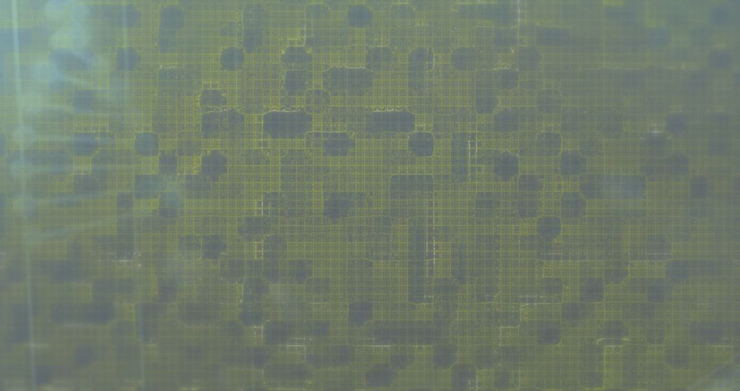 Abstract Genetic Structure with Green and Gray Hexagons