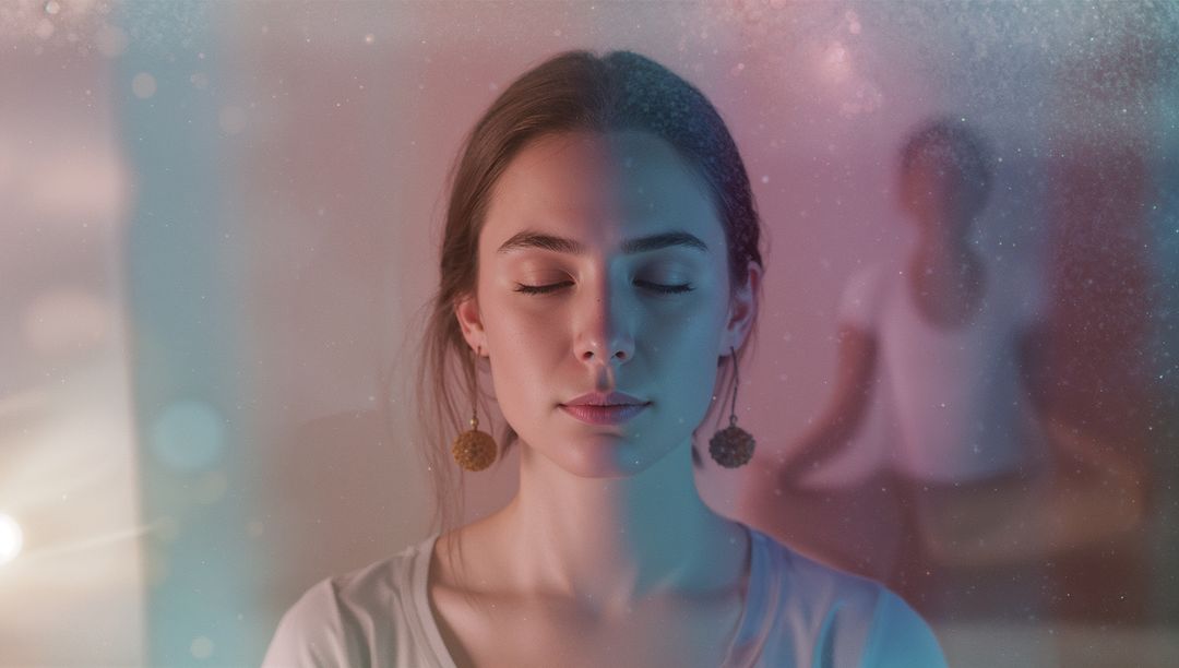 Mindful Meditation in Soft Pastel Ambience for Tranquility and Relaxation