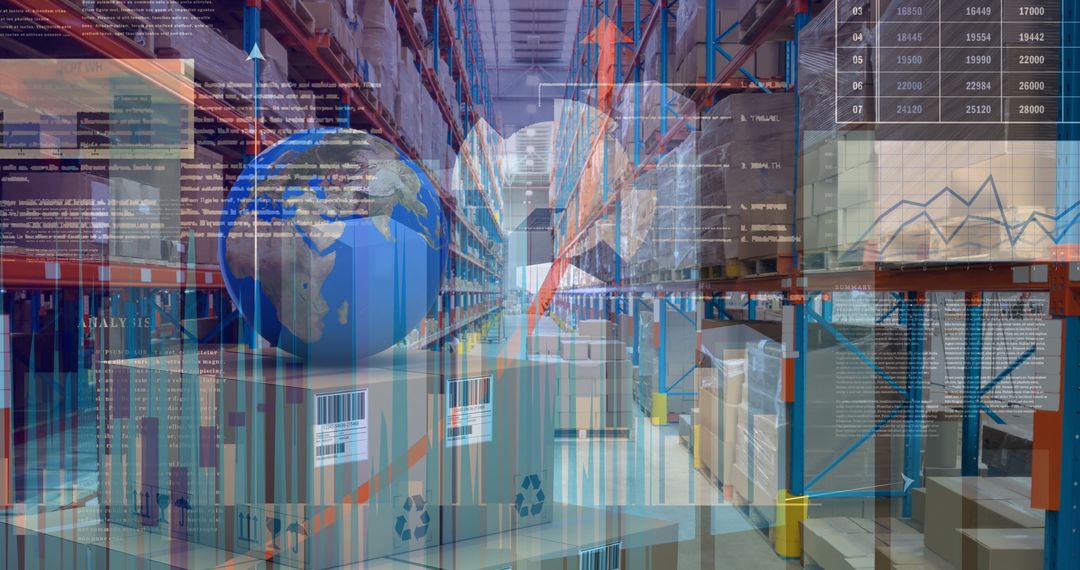 Global Finance and Logistics Analytics Digital Overlay