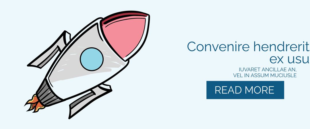 Cartoon Rocket Illustration for Adventure and Innovation