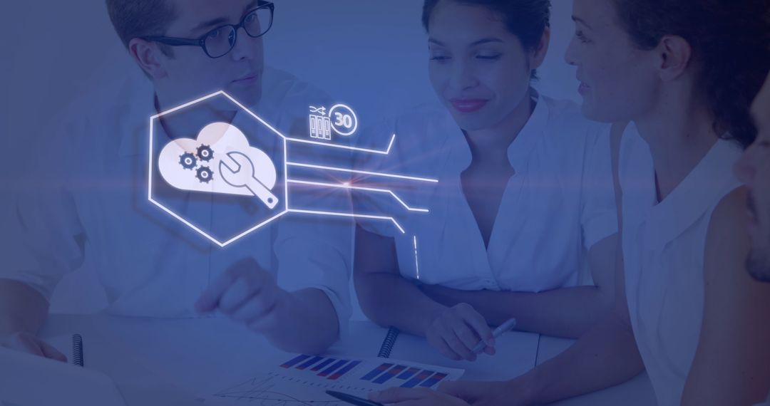 Business Professionals Analyzing Data for Strategic Planning