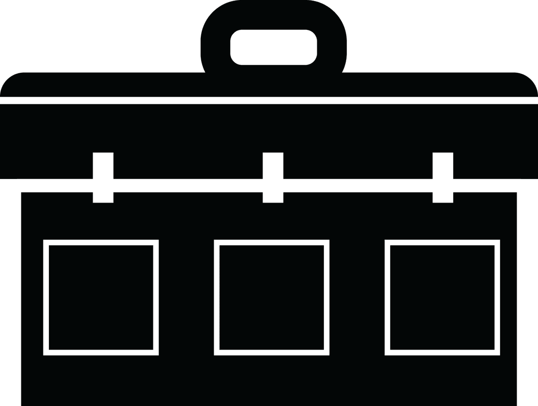 Vector Illustration of Briefcase Icon on Transparent Background