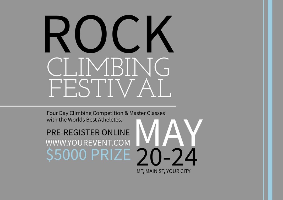 Exciting Rock Climbing Festival Promotional