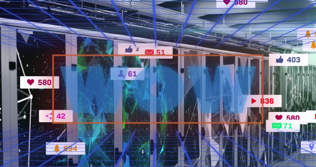 Social Media Metrics Visualized in Modern Server Room Environment - Free Images, Stock Photos and Pictures on Pikwizard.com