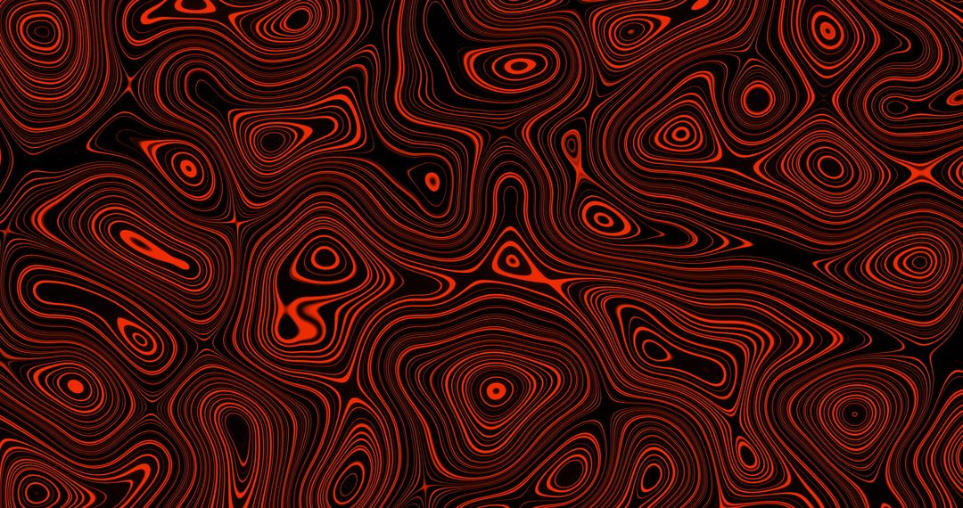 Abstract Red Swirling Pattern with Liquid Effect