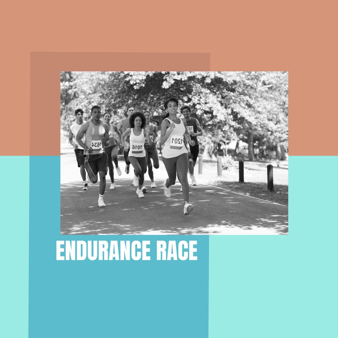 Diverse Group Participating in Endurance Race Outdoor - Download Free Stock Templates Pikwizard.com