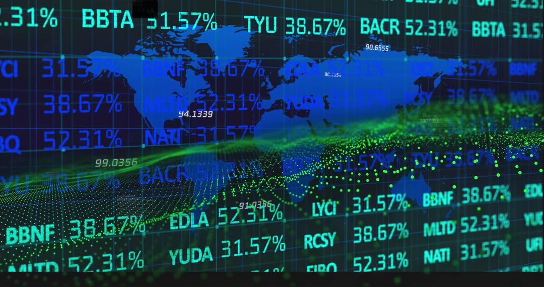 digital financial data processing with global interface - Free Images, Stock Photos and Pictures on Pikwizard.com