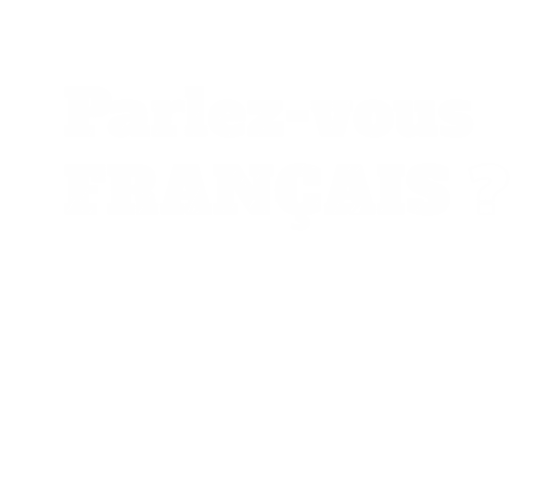 Parlez-vous Français Text on Transparent Background for Language Design