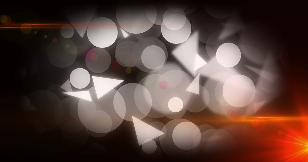 Abstract Geometric Shapes and Lens Flare Art