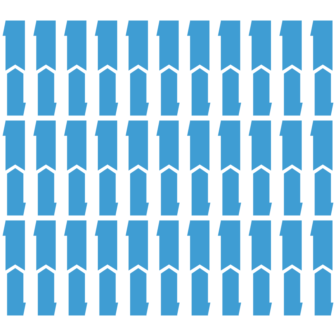 Geometric Blue Pattern Design on Transparent Background