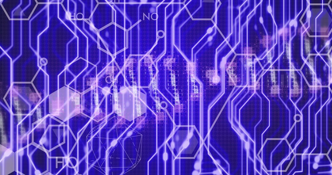 DNA Strand with Digital Connection Network Overlay