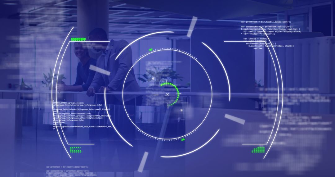 Global Business People Interacting with Digital Interface