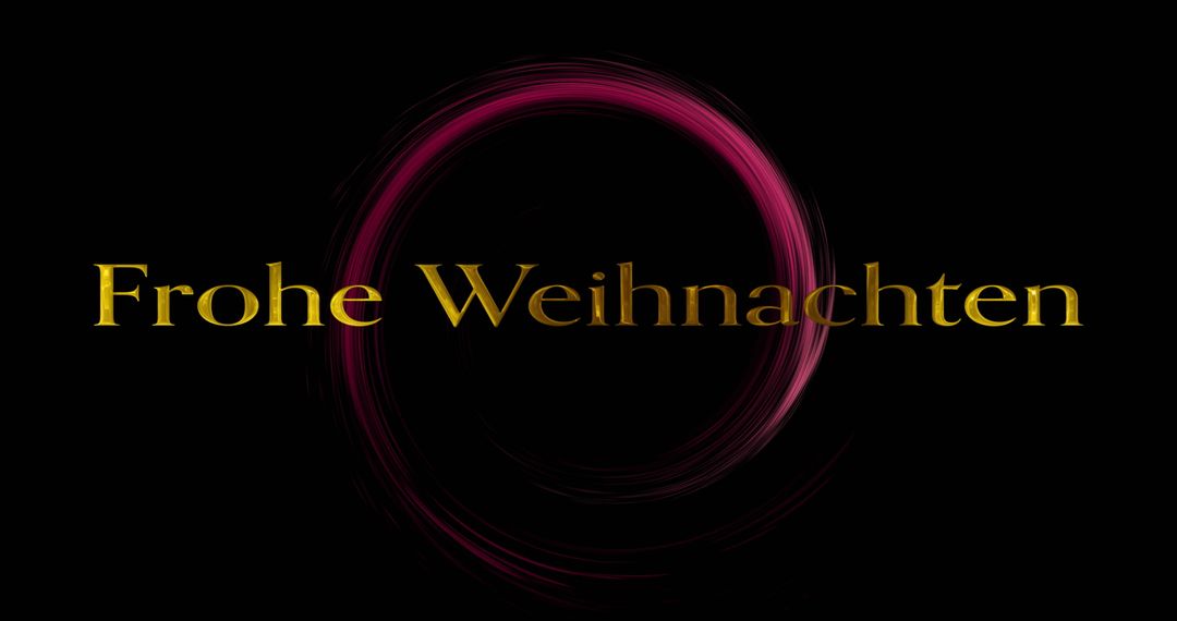 Frohe Weihnachten Text with Festive Glow