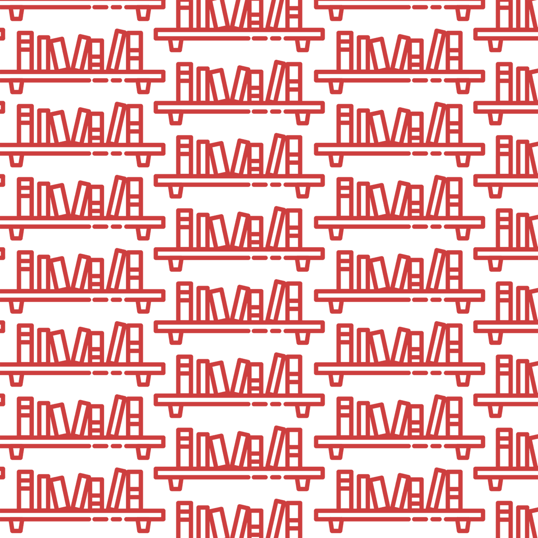 Red Pattern Digital Illustration on Transparent Background