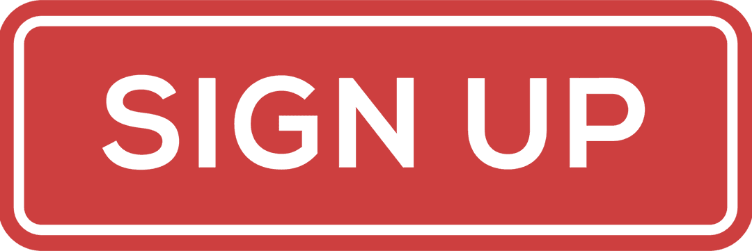 Red Transparent Sign Up Button Icon on Clear Background