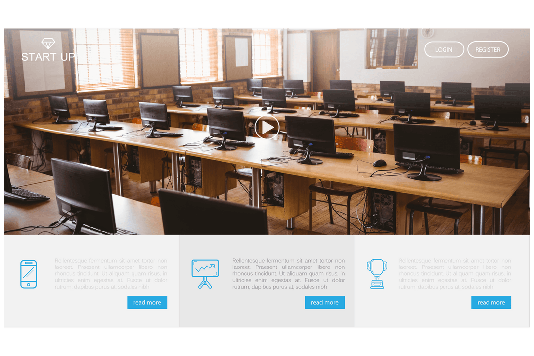 digital interface with video and computer room on transparent background - Download Free Stock Images Pikwizard.com