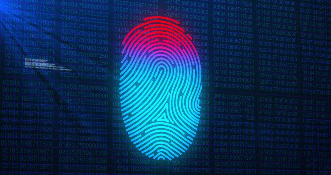 Digital Biometric Fingerprint with Binary Numbers
