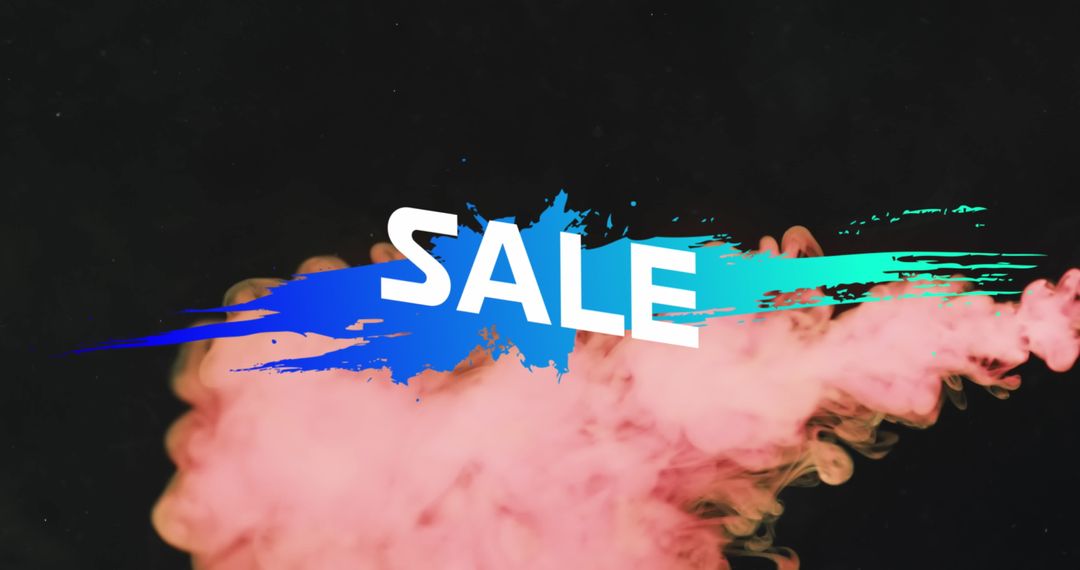 Dynamic Sale Banner with Colorful Splash