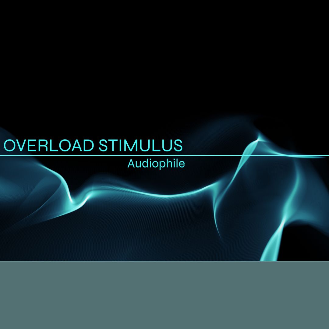 Abstract Blue Waves with Overload Stimulus Audiophile Text - Download Free Stock Templates Pikwizard.com