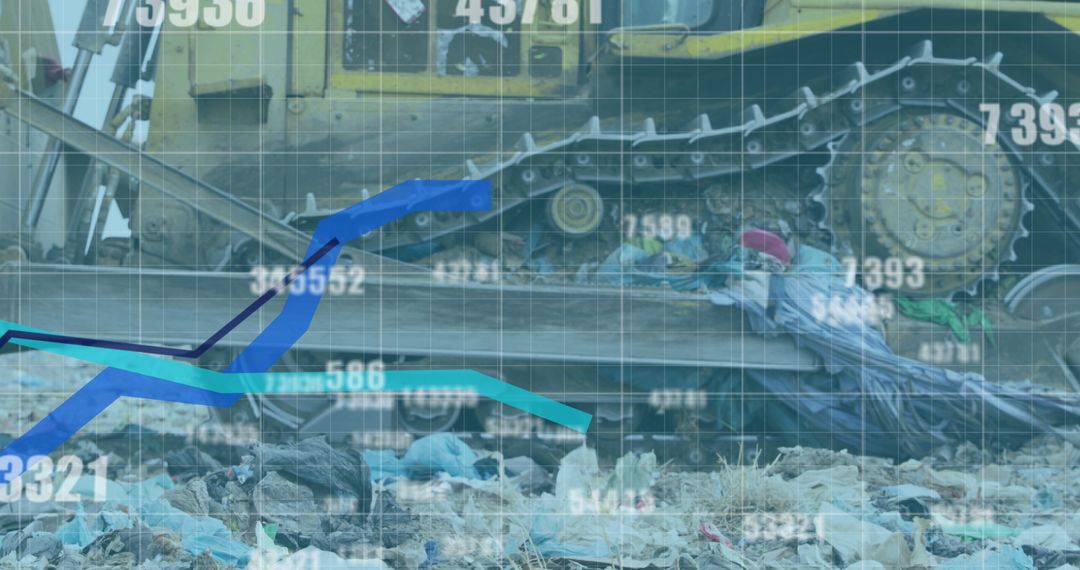 Financial Trends Overlaid on Urban Garbage Dump
