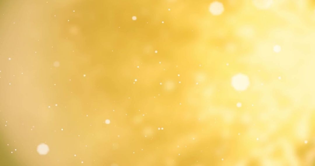 Glowing Light Spots on Soft Yellow Background
