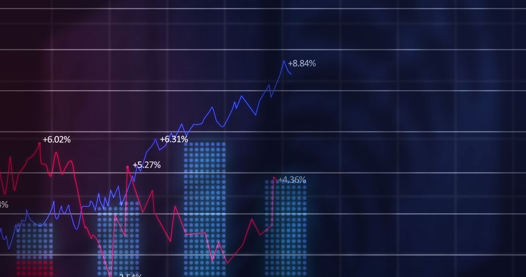 Financial Growth Graph and Data Analytics Representation