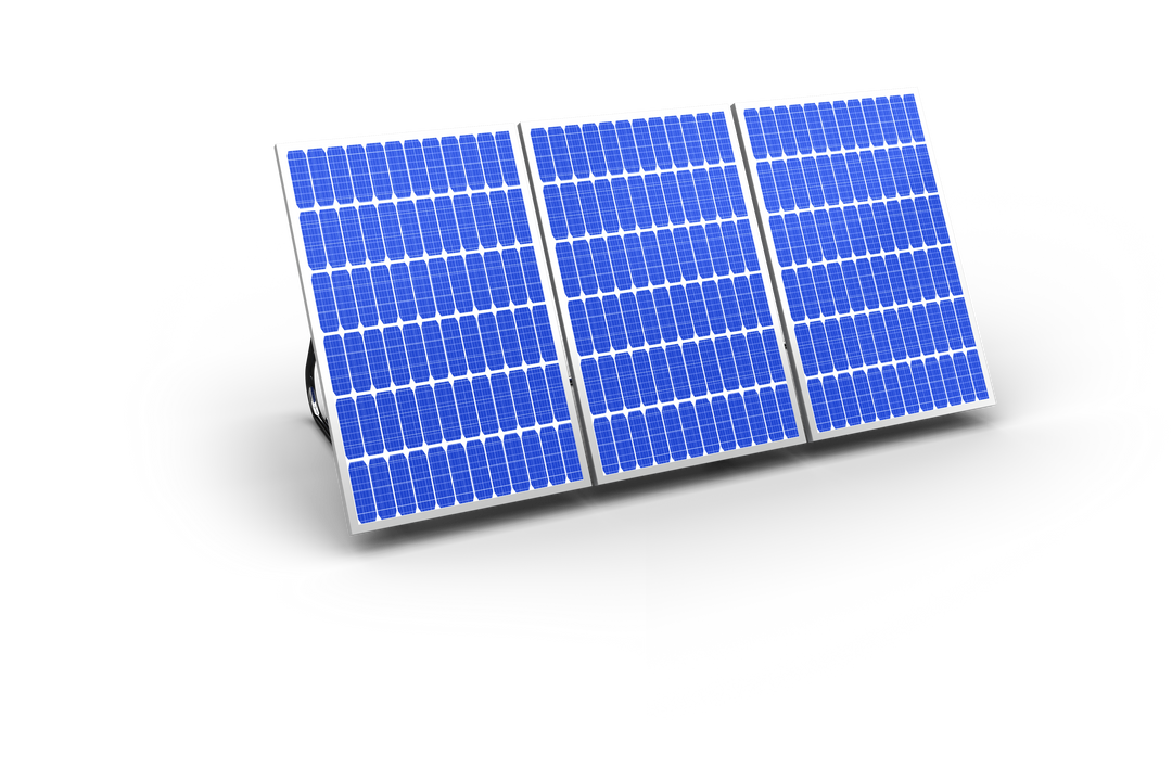 3D Render of Free-Standing Transparent Solar Panel Array - Download Free Stock Images Pikwizard.com