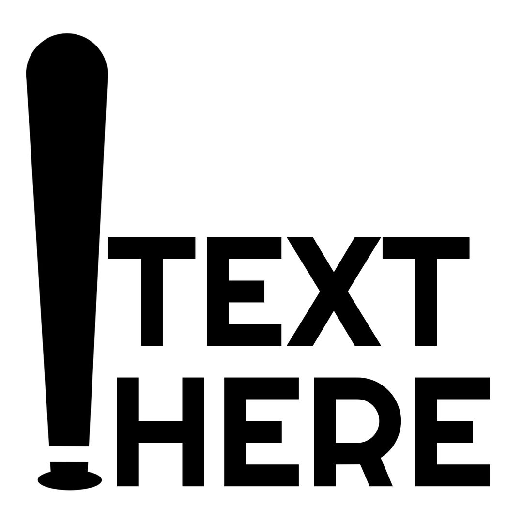 Bold Exclamation Point with Customizable Text Space - Download Free Stock Images Pikwizard.com