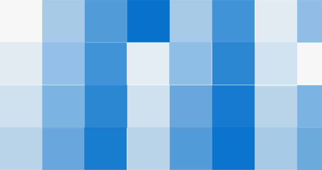 Abstract Blue Pixel Pattern with Gradient Shades