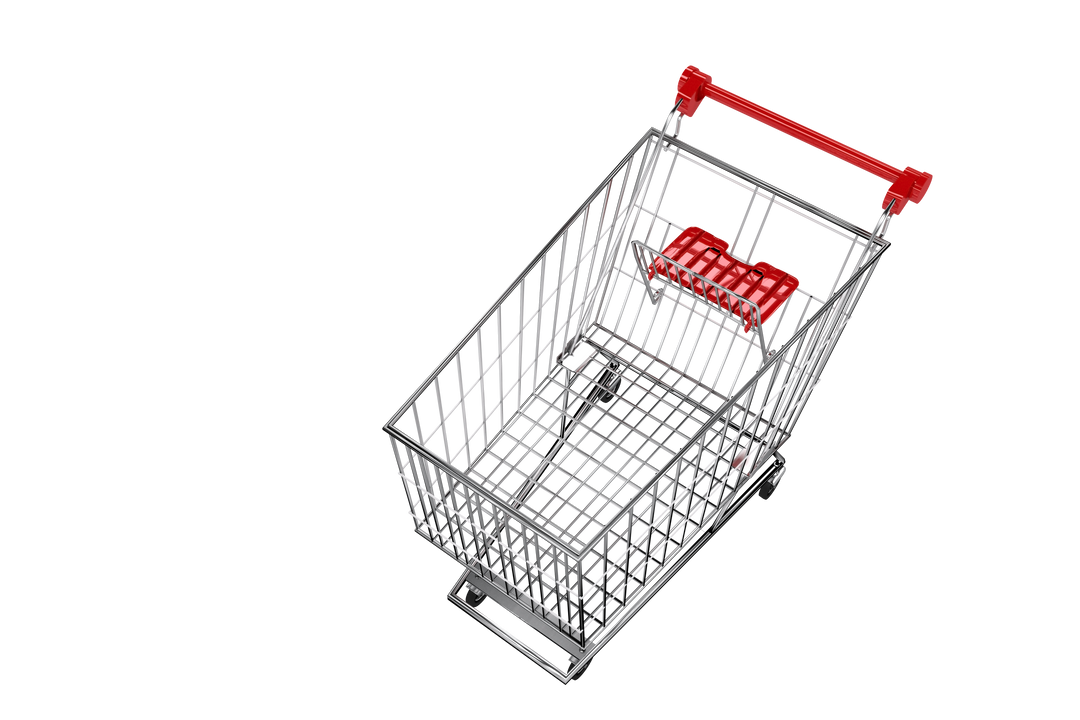 Digital Illustration of Shopping Trolley on Transparent Background - Download Free Stock Images Pikwizard.com