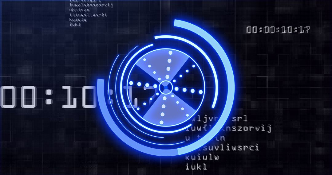 Futuristic Digital Interface with Abstract Data Analyzation