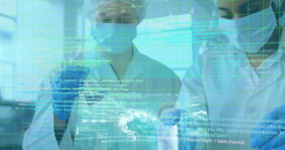 Female Scientists Analyzing Digital Data in Laboratory