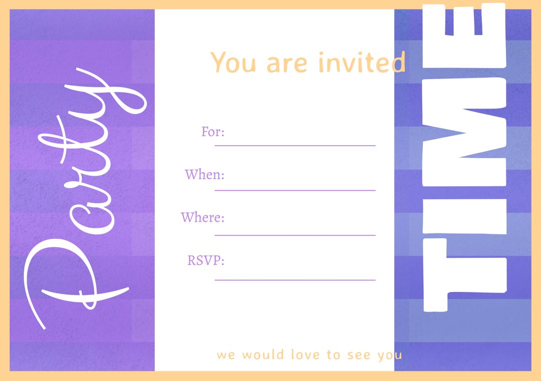 Vibrant Party Invitation Template for Celebrations