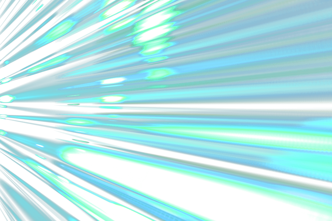 Dynamic White and Blue Light Trails on Transparent Background
