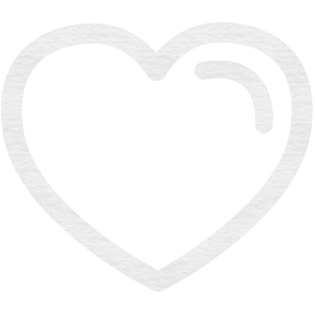 Transparent Single Heart Outline for Romantic Design Projects
