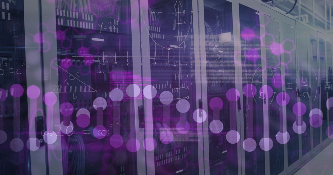 Digital Health Data Management Concept in Server Room