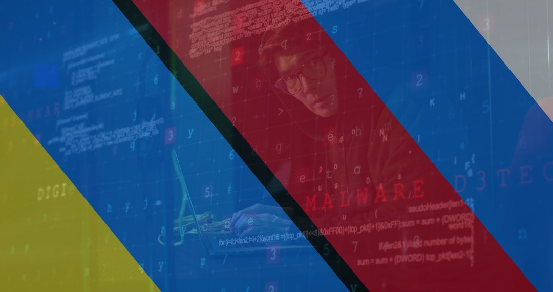 Cyber Warfare in Ukraine Conflict Concept with Hacker