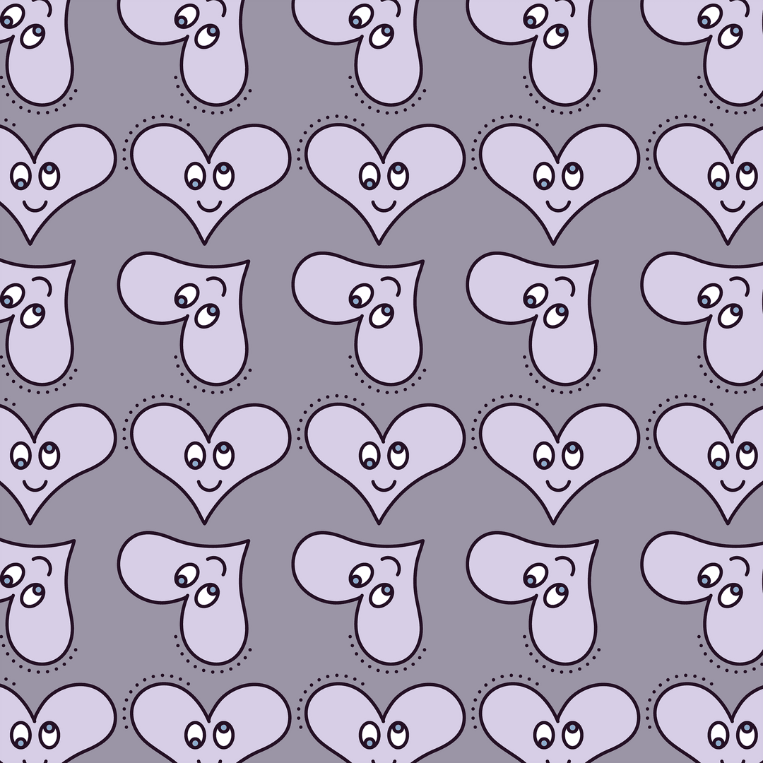 Transparent Heart Smile Pattern Vector for Valentine's Love Celebration