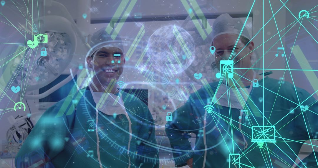 Diverse Surgeons in High-Tech Medical Environment