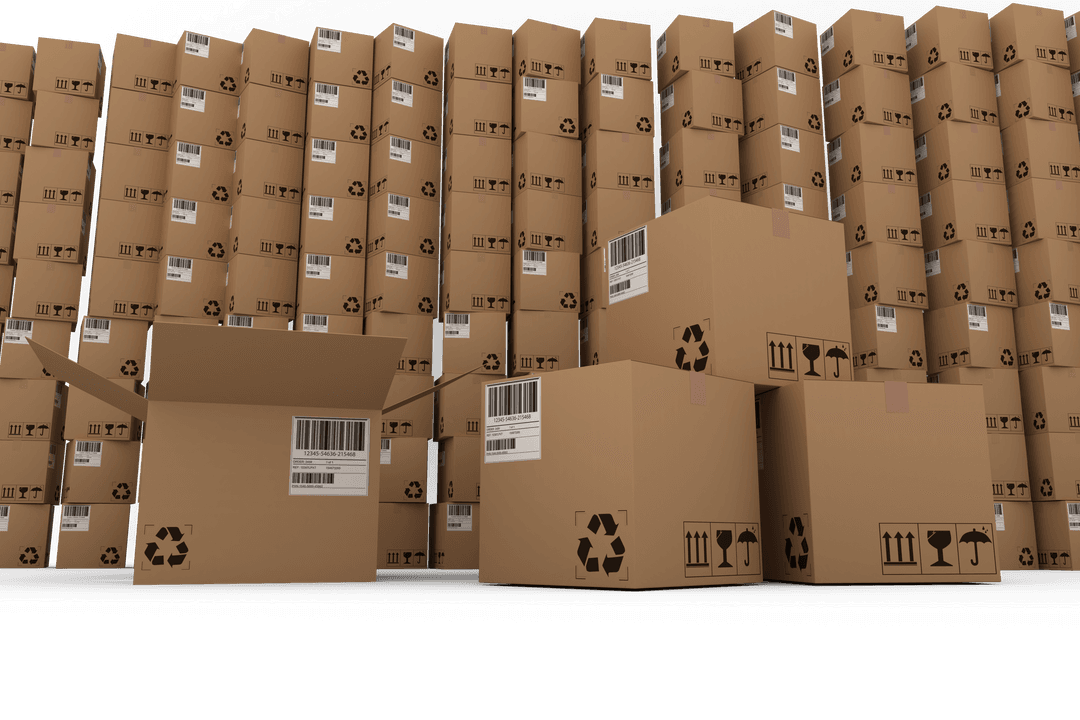 Cardboard Packing Boxes Transparent for Shipping and Storage