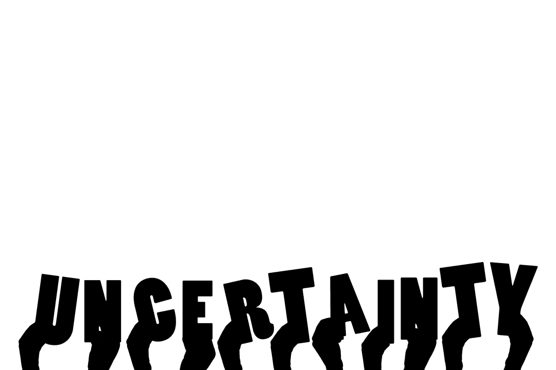 Transparent Hands Illustration Embracing Uncertainty Concept