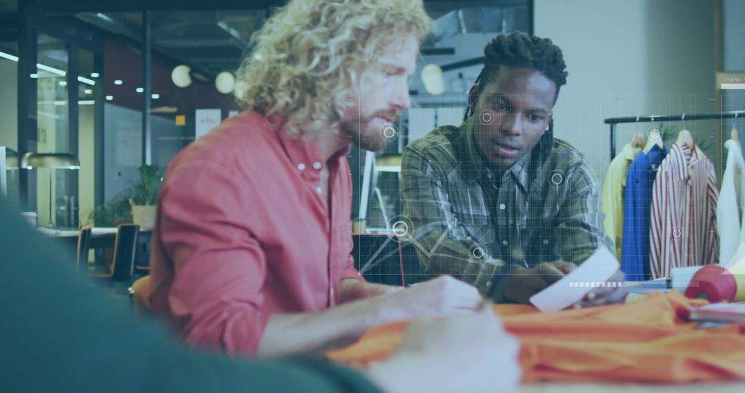 Diverse Business Team Analyzing Financial Data Innovation