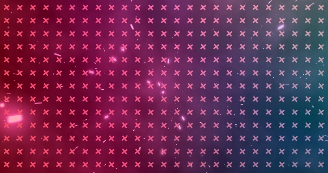 Vibrant Digital X Grid with Gradient Background