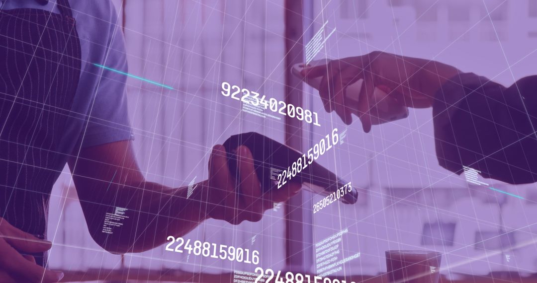 Digital Payment Interaction with Overlay of Data Matrix