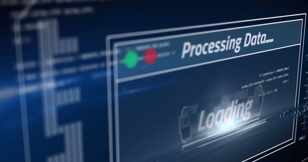 Advanced Data Processing Screen on Digital Interface - Free Images, Stock Photos and Pictures on Pikwizard.com