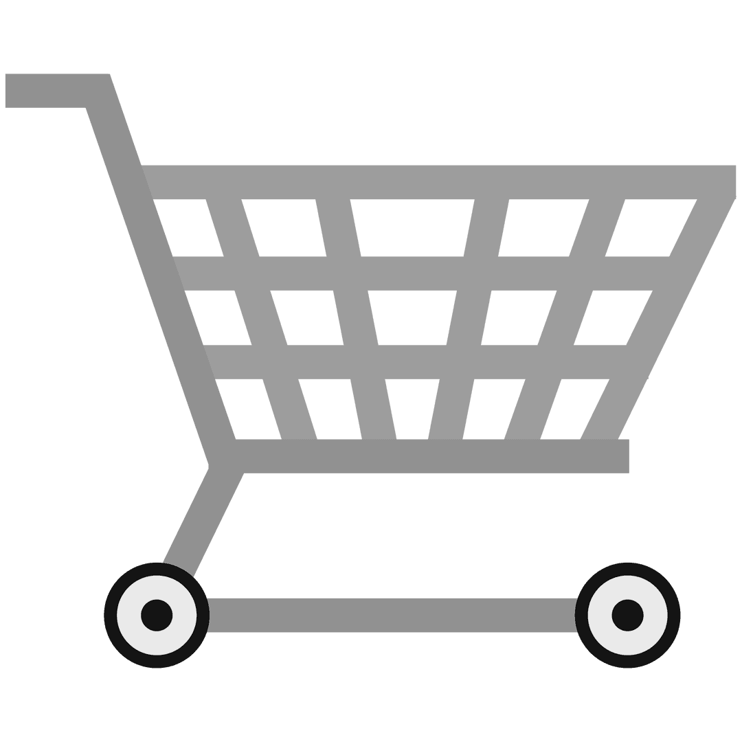 Digital Shopping Trolley with Transparent Background