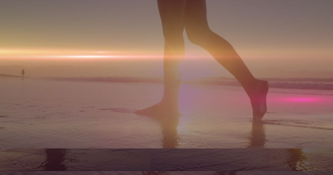 Sunset Walk on Beach Seamlessly Blends Fantasy and Reality